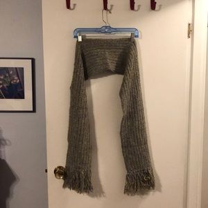 Rosebud purple/green scarf